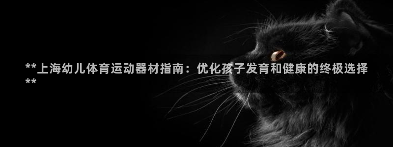 意昂3官方：**上海幼儿体育运动器材指南：优化孩子发