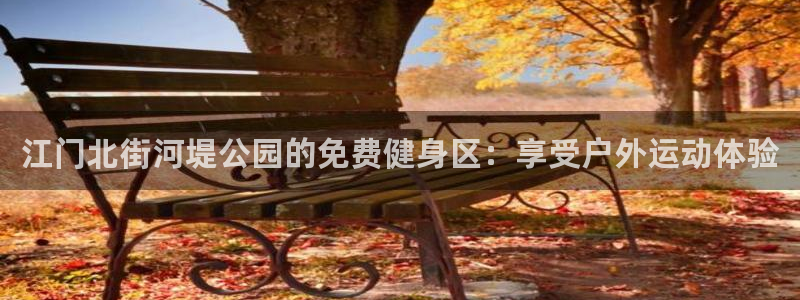 注册意昂3：江门北街河堤公园的免费健身区：享受户外运