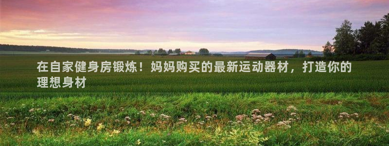 意昂3官网：在自家健身房锻炼！妈妈购买的最新运动器材