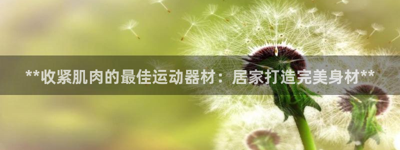 意昂3开户：**收紧肌肉的最佳运动器材：居家打造完美
