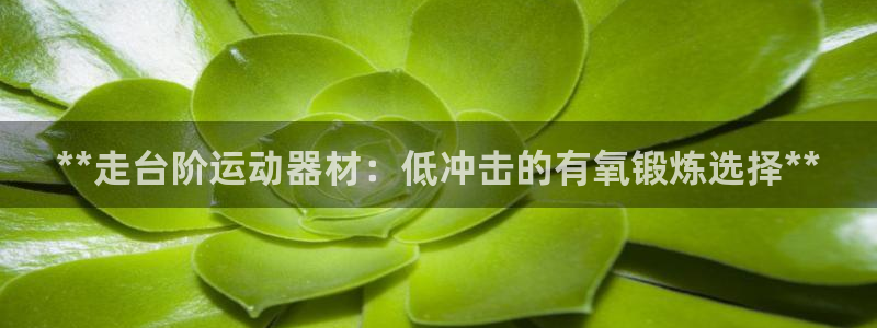 意昂3代理：**走台阶运动器材：低冲击的有氧锻炼选择**