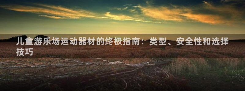 意昂体育3平台假的吗是真的吗：儿童游乐场运动器材的终