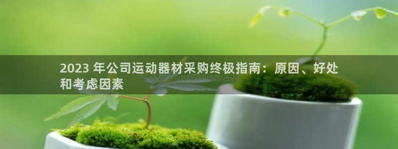 意昂3娱乐首页网站大全：2023 年公司运动器材采购