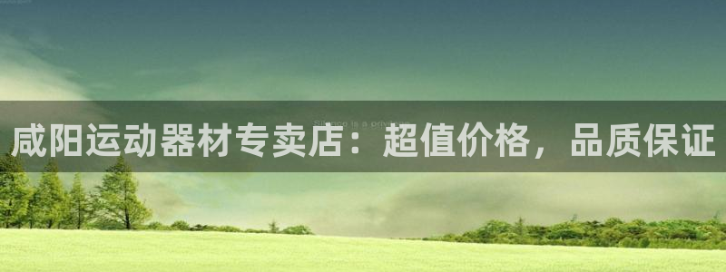 意昂体育3平台注册流程图：咸阳运动器材专卖店：超值价